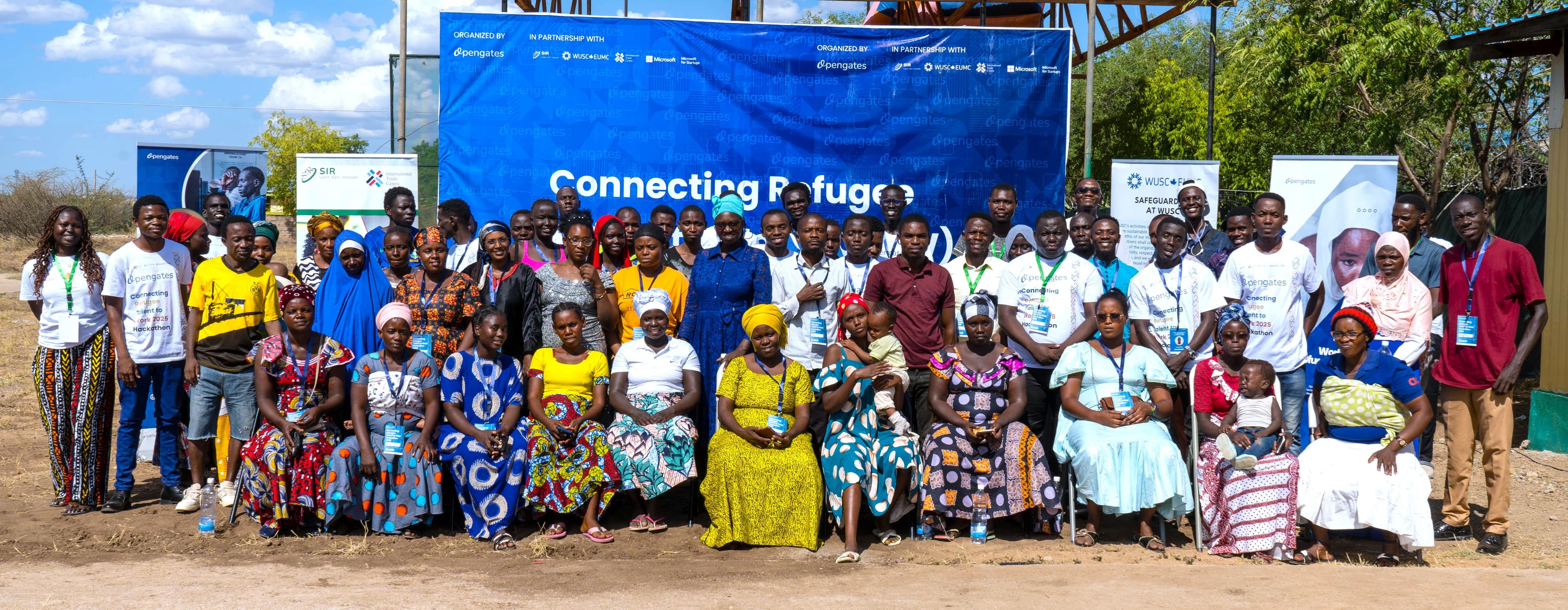 CRTW 2025 Hackathon participants, partners, and community leaders in Kakuma Refugee Camp